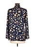 Kay Celine Animal Print Blue Long Sleeve Blouse Size M - photo 2