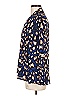 Kay Celine Animal Print Blue Long Sleeve Blouse Size M - photo 5