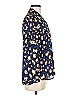 Kay Celine Animal Print Blue Long Sleeve Blouse Size M - photo 4