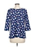 Claudie Pierlot 100% Polyester Blue 3/4 Sleeve Blouse Size EU (FR) 38 / US 6 - photo 2