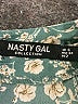 Nasty Gal Inc. 100% Polyester Floral Green Romper Size 2 - photo 4