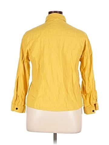 Unbranded 3/4 Sleeve Button-Down Shirt (view 2)