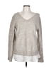 Ann Taylor LOFT Outlet Silver Pullover Sweater Size L - photo 1