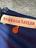 Rebecca Taylor 100% Polyester Solid Blue Cocktail Dress Size 4 - photo 7
