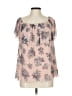 No Comment Pink Short Sleeve Blouse Size L - photo 1