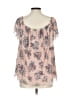No Comment Pink Short Sleeve Blouse Size L - photo 2