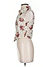Iris Basic Floral Ivory Sleeveless Blouse Size S - photo 5