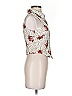 Iris Basic Floral Ivory Sleeveless Blouse Size S - photo 4