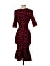 Milly Animal Print Red Cocktail Dress Size P (petite) - photo 2