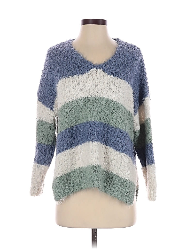 Pre-owned Altar'd State Pullover Sweater In Blue