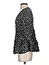 Maeve 100% Rayon Polka Dots Black 3/4 Sleeve Blouse Size S (petite) - photo 5