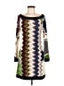 Analili Chevron-herringbone Green Casual Dress Size M - photo 1