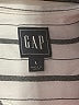 Gap 100% Rayon Stripes Ivory Long Sleeve Blouse Size L - photo 7