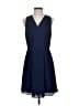 Rebecca Taylor 100% Polyester Solid Blue Cocktail Dress Size 4 - photo 1