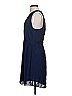 Rebecca Taylor 100% Polyester Solid Blue Cocktail Dress Size 4 - photo 5