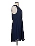 Rebecca Taylor 100% Polyester Solid Blue Cocktail Dress Size 4 - photo 4
