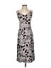 Adam Lippes 100% Polyester Graphic Brown Cocktail Dress Size 0 - photo 1