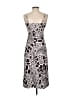 Adam Lippes 100% Polyester Graphic Brown Cocktail Dress Size 0 - photo 2