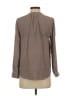 Joie 100% Silk Brown Long Sleeve Silk Top Size S - photo 2