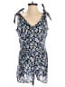 Miley Cyrus & Max Azria Floral Blue Romper Size M - photo 1