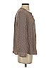 Joie 100% Silk Brown Long Sleeve Silk Top Size S - photo 4