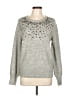 Crown & Ivy Stars Silver Gray Pullover Sweater Size L - photo 1