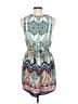 Renee C. 100% Polyester Paisley Blue Casual Dress Size L - photo 2