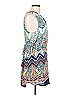Renee C. 100% Polyester Paisley Blue Casual Dress Size L - photo 4