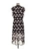 1.State 100% Polyester Floral Black Casual Dress Size M - photo 2
