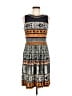 Studio One Print Gray Casual Dress Size 8 - photo 1