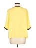 Shein Curve 100% Polyester Yellow 3/4 Sleeve Blouse Size 12 Plus (0) - photo 2