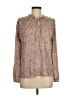 Left Coast by Dolan 100% Polyester Brown Long Sleeve Blouse Size M - photo 1