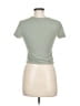 Open Edit Solid Green Short Sleeve T-Shirt Size M - photo 2