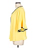 Shein Curve 100% Polyester Yellow 3/4 Sleeve Blouse Size 12 Plus (0) - photo 5