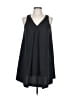 Helena 100% Polyester Solid Black Casual Dress Size L (estimated) - photo 1
