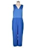 Banana Republic 100% Polyester Color Block Blue Jumpsuit Size 14 - photo 1