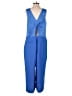 Banana Republic 100% Polyester Color Block Blue Jumpsuit Size 14 - photo 2