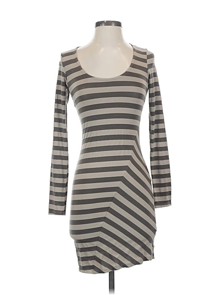 Pre-owned Ella Moss Casual Dress In Gray
