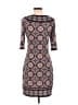 Max Studio Print Burgundy Casual Dress Size S - photo 2