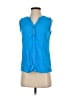Juniper + Lime 100% Rayon Blue Sleeveless Blouse Size S - photo 1