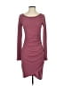 Leith Solid Burgundy Cocktail Dress Size S - photo 1