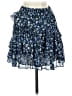 MICHAEL Michael Kors 100% Polyester Floral Blue Casual Skirt Size XS - photo 2