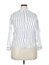 Rails Stripes White 3/4 Sleeve Button-Down Shirt Size S - photo 1
