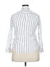 Rails Stripes White 3/4 Sleeve Button-Down Shirt Size S - photo 2