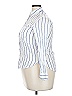 Rails Stripes White 3/4 Sleeve Button-Down Shirt Size S - photo 5