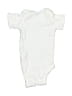 Gerber 100% Cotton Solid White Short Sleeve Onesie Size 3-6 mo - photo 2