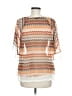 Karlie 100% Polyester Orange Short Sleeve Blouse Size M - photo 2