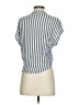 Lulus Stripes Blue Short Sleeve Blouse Size XS - photo 2