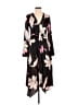 Sofia Jeans by Sofia Vergara 100% Polyester Print Black Casual Dress Size XS - photo 1