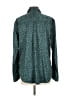 Hem & Thread Animal Print Teal Long Sleeve Blouse Size L - photo 2